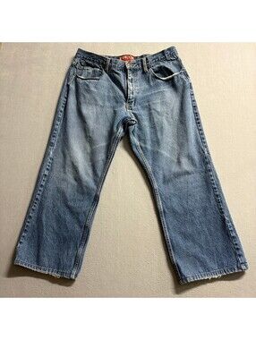 Big Mac Workwear Jeans Mens 38x30 Blue Denim Straight Leg Work Pants